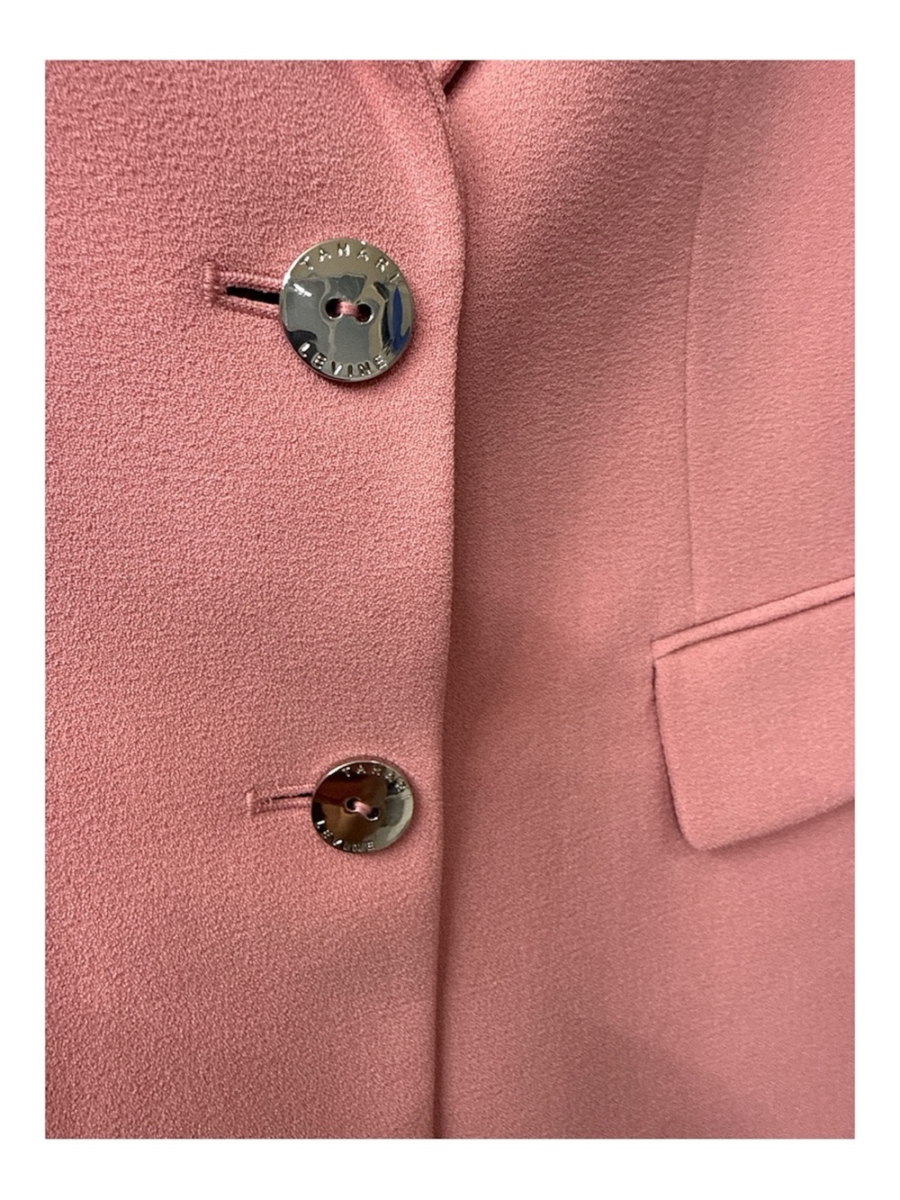 Tahari ASL Dusty Pink Women's Notch Lapel Blazer - Picture 2 of 4